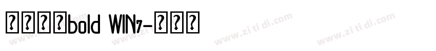 微软雅黑bold WIN7字体转换